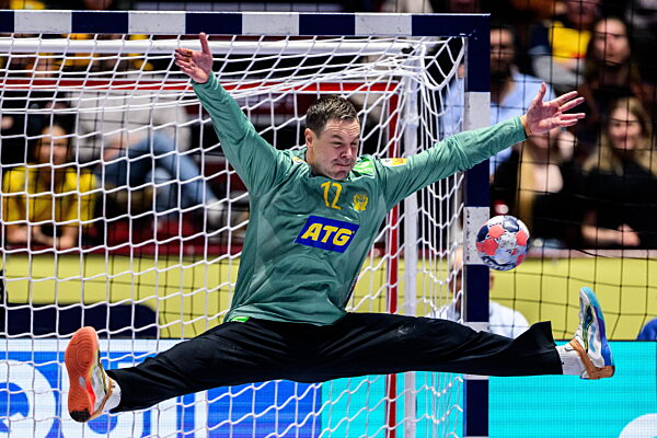 260127 Goalkeeper Andreas Palicka of Sweden during the EHF European Handball...