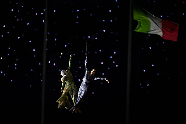 260206 A performance during the Opening Ceremony of the 2026 Winter Olympics...
