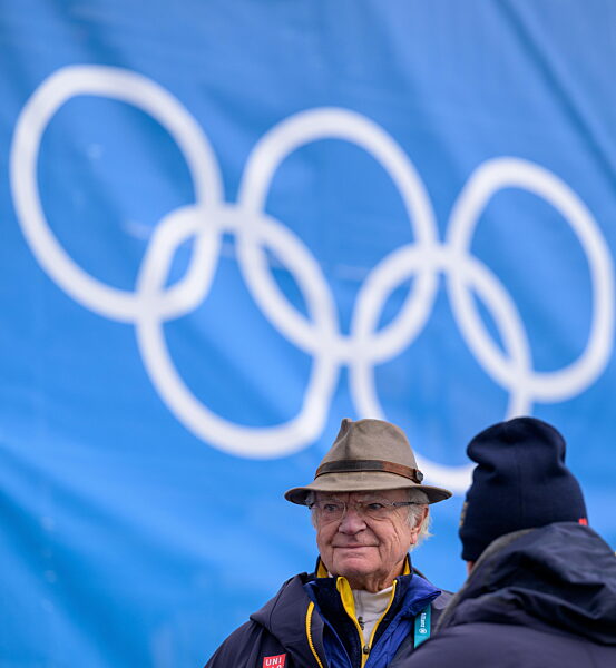 260210  King Carl XVI Gustaf of Sweden at  the women's classic technique...