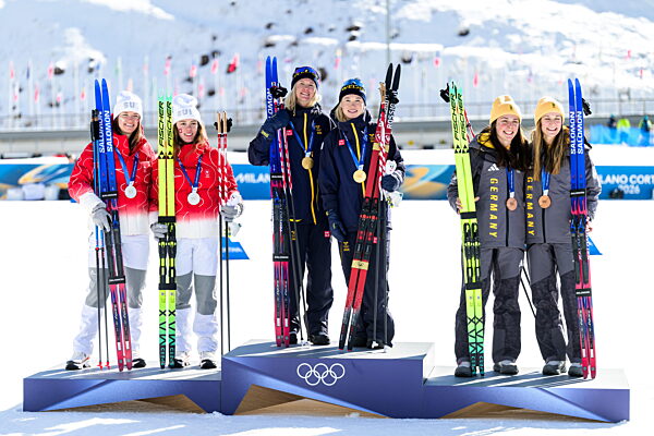 260218 Nadja Kälin  and Nadine Faehndrich of Switzerland...