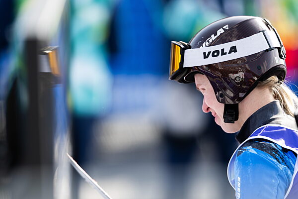 260309 Varvara Voronchikhina of Russia in tears after competing in the...