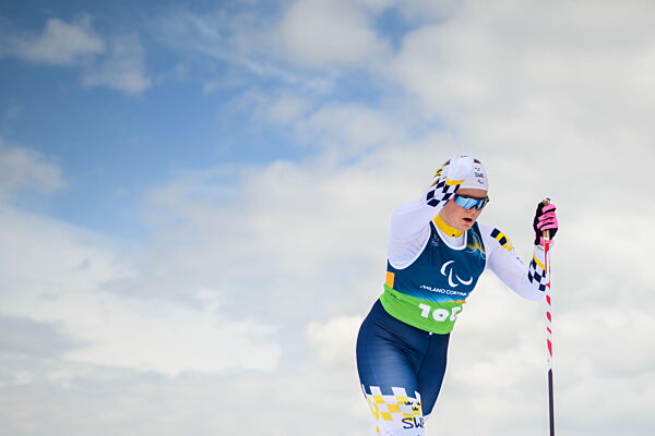 260311 Alice Morelius of Sweden competes in the women's 10km interval start...