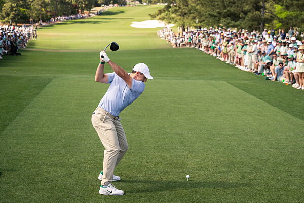 260412 Rory McIlroy of Northern Ireland during the final round of the 2026...