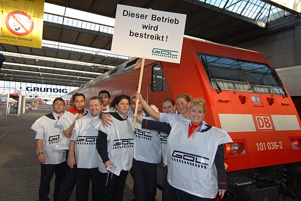 Warnstreik der Eisenbahner in München, 2007
