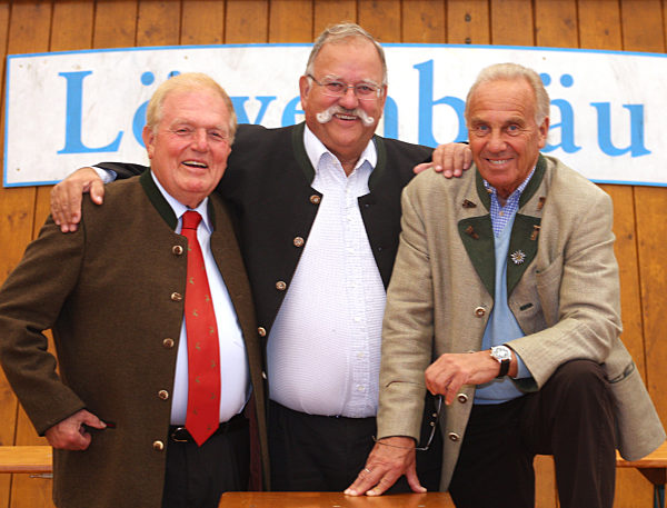 Die Wiesnwirte Hermann Haberl, Ludwig 'Wiggerl' Hagn und Günter Steinberg, 2009 | Wiesn hosts Hermann Haberl, Ludwig 'Wiggerl' Hagn and Günter Steinberg, 2009