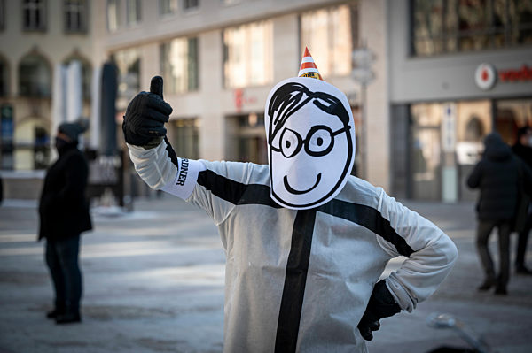 Demonstration gegen die Corona-Maßnahmen in München, 2021