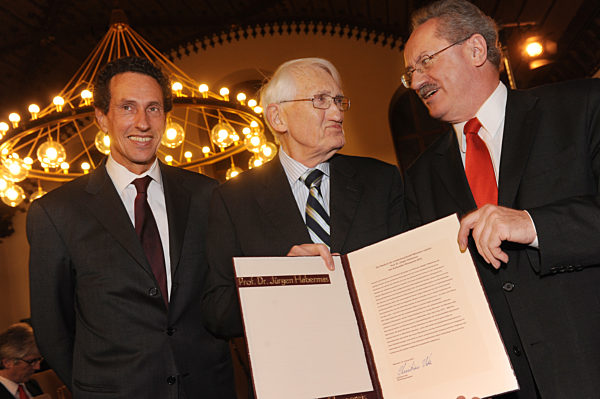 Jürgen Habermas erhält Kulturellen Ehrenpreis der Stadt München, 2013