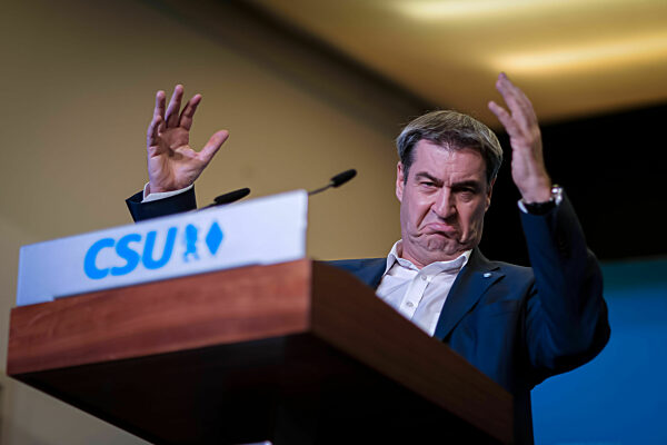 Markus Söder bei Dreikönigstreffen der CSU München, 2023