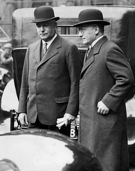 Heinrich Brüning und Konstantin von Neurath auf der Sieben-Mächte-Konferenz