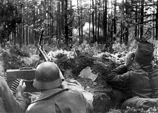 German soldiers during fighting on the Eastern Front, 1944