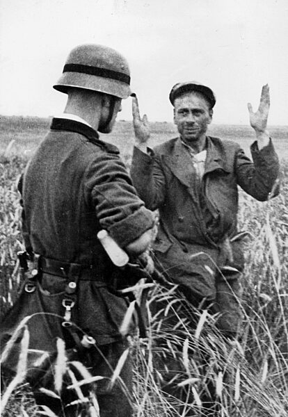 A Russian Partisan is Taken Captive, 1941