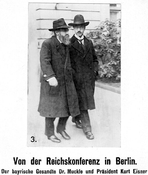 Kurt Eisner and Friedrich Muckle, 1918