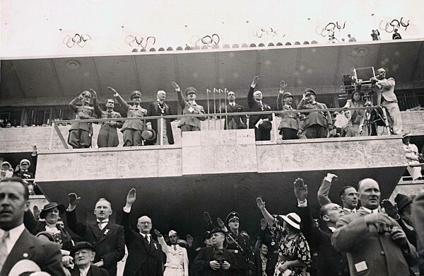 Fuehrer box at the opening of the Olympic Games, 1936