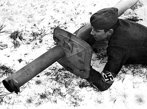 Hitler Youth with 'bazooka', 1945