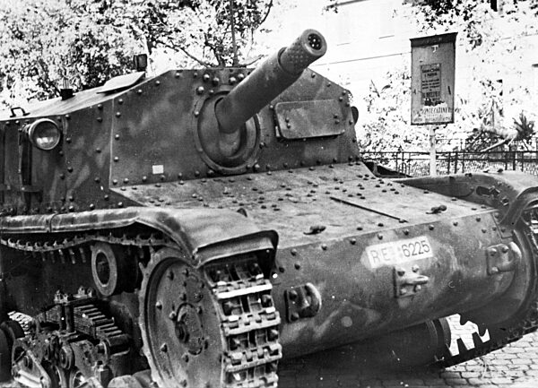 Italian assault gun, 1943