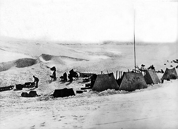 An Amundsen expedition camp