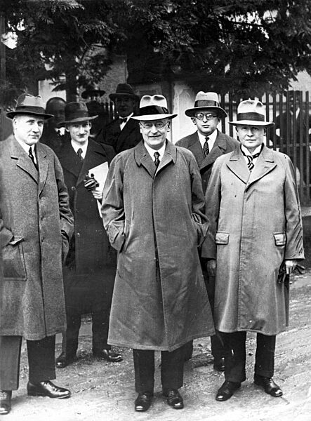 State Secretary von Buelow, Reich Chancellor Bruening and Reich Defense Minister Groener