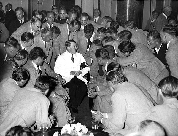 Adolf Hitler with medal winners, 1936