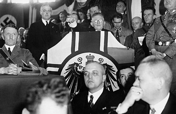 Alfred Hugenberg at the Harzburg Conference, 1931