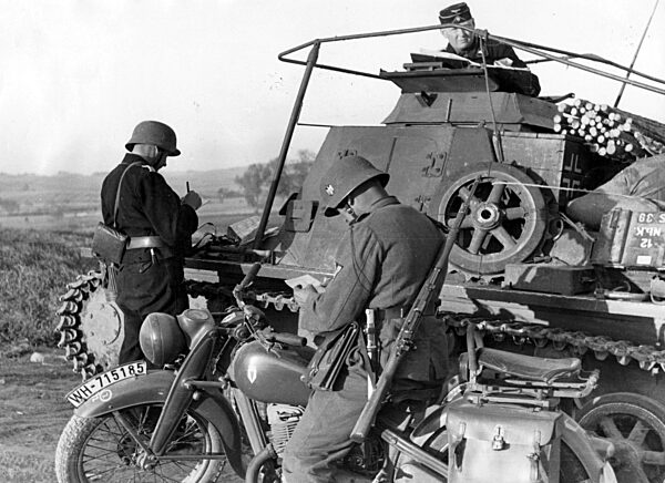 German command tank I B in France, 1940
