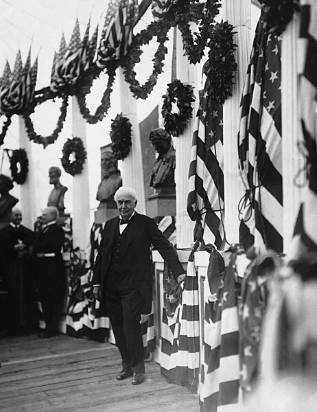 Thomas Alva Edison at New York University, 1924
