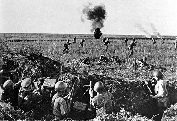 Sowjetische Soldaten während des 'Unternehmens Zitadelle', 1943