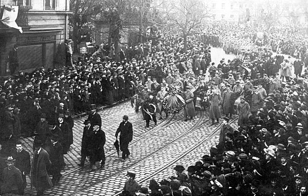 Funeral procession for Kurt Eisner in Munich, 1919