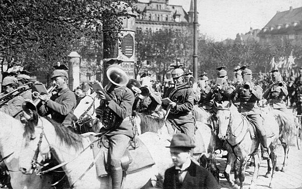 Entry of government troops in Munich, 1919