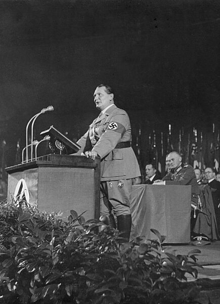 Hermann Göring bei der Verkündung des Vierjahresplanes, 1936