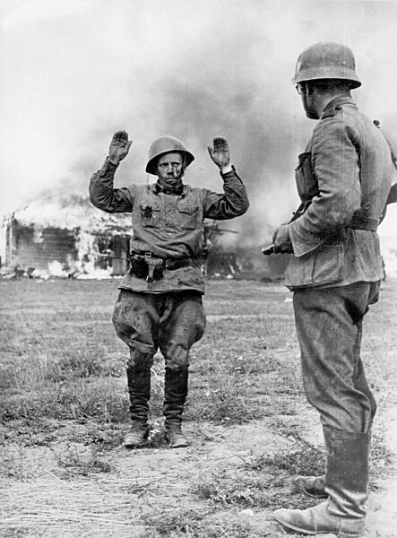 Russian Soldier Surrenders, 1941