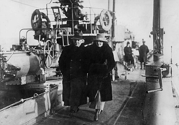 David Lloyd George on the way to the Paris Peace Conference, 1919