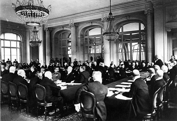 Peace negotiations at Versailles, 1919