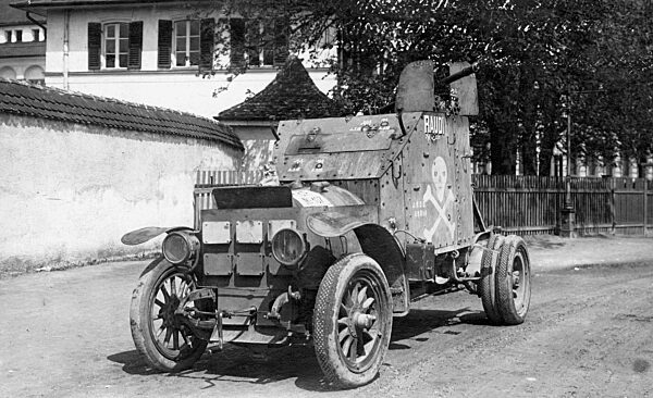 Armoured car at march on Munich, 1919