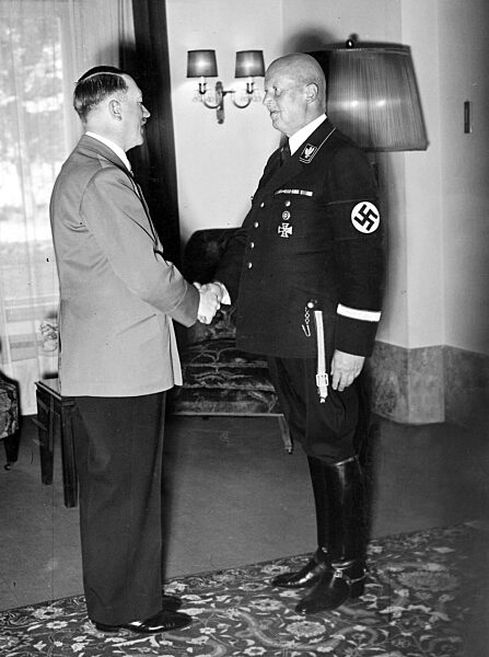 Hitler congratulates Lammers on his birthday