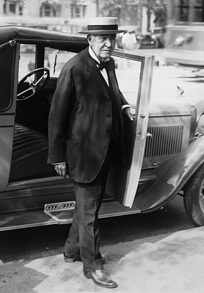 Thomas Alva Edison in Washington, 1927