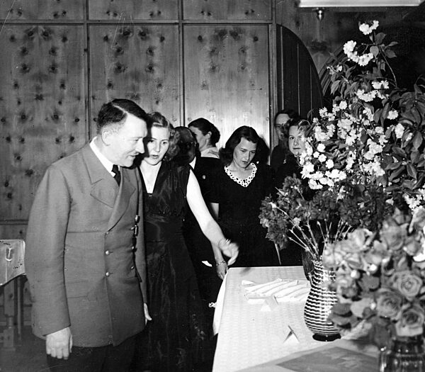 Hitler and Eva Braun, 1942