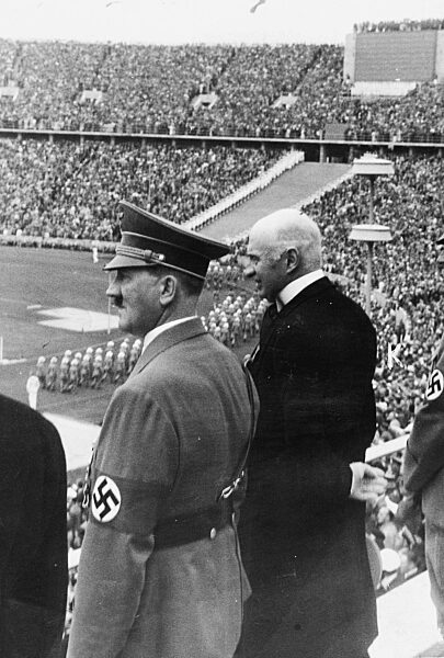 Adolf Hitler at the Berlin Olympics, 1936