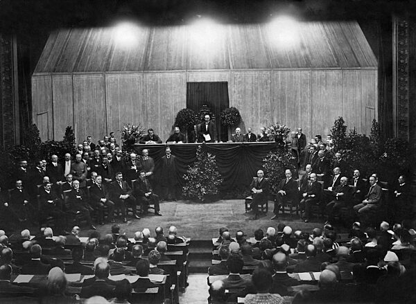 Swearing in of Friedrich Ebert in Weimar, 1919