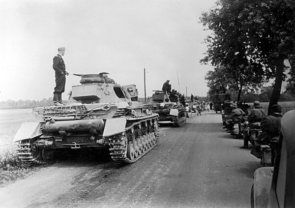 German columns in France, 1940