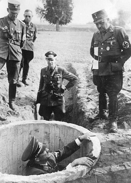 Regional Party Leader Erich Koch inspecting a bunker