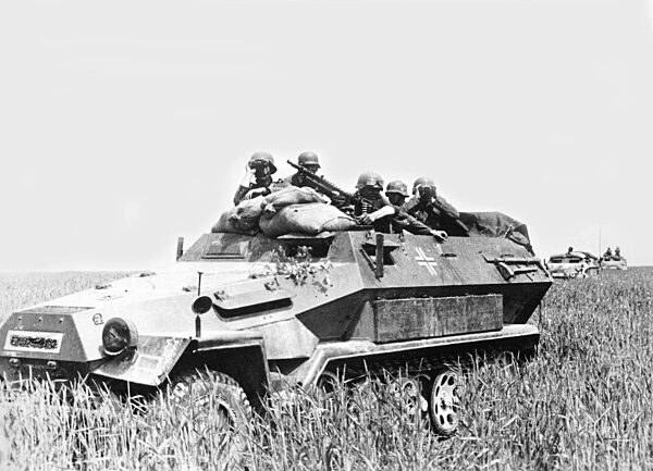 German armored fighting vehicle in France