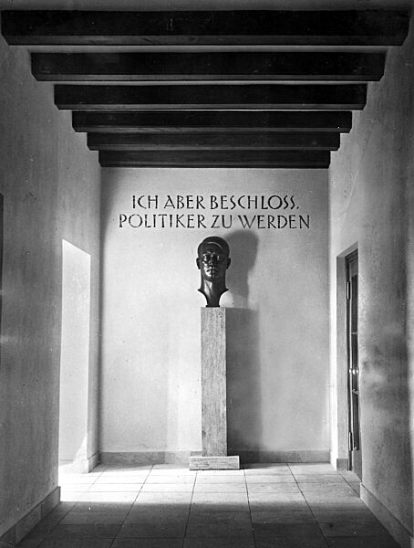 Hitler bust in the Weihestaette Pasewalk