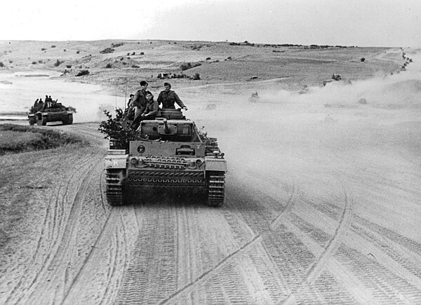 Panzer III M on a Russian runway