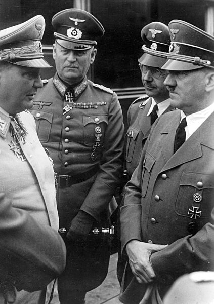 Goering, Keitel, Himmler and Hitler on Hitler's birthday