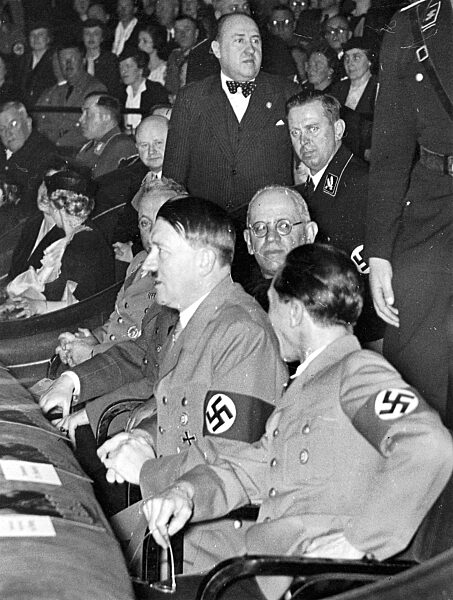 Hitler at a movie theater, 1938