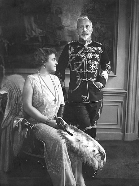 Kaiser Wilhelm II with his wife Hermine