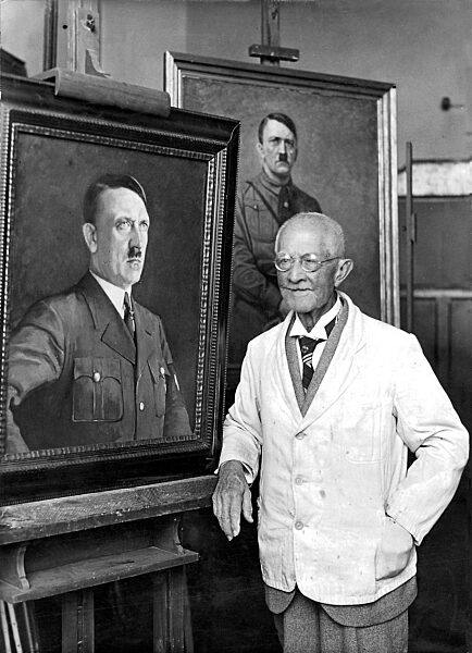 Prof. Wilhelm Beckmann in his studio