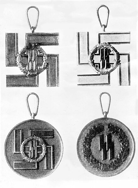 4 Stufen der SS-Dienstauszeichnung