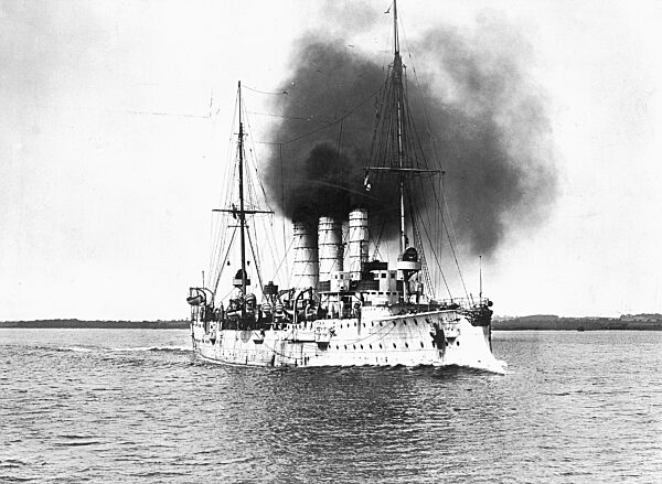 German cruiser "Leipzig", 1914