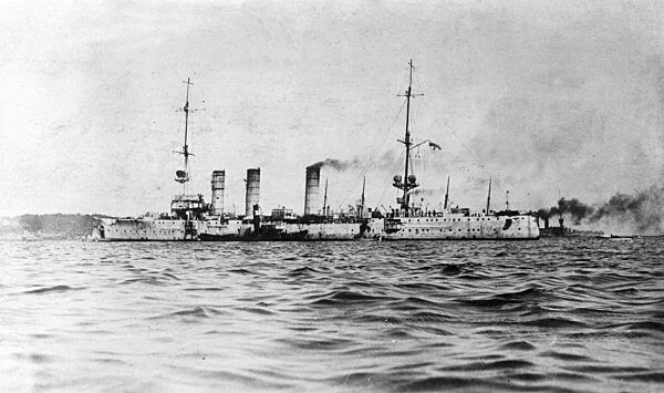 German cruiser "Nuremberg", 1914